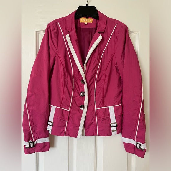 Crisca Jackets & Blazers - Fun Pink - Unique Jacket, European Style